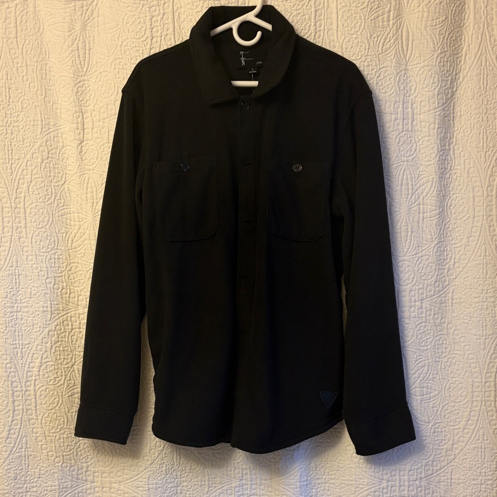 Black Long Sleeve Button-Up Shirt